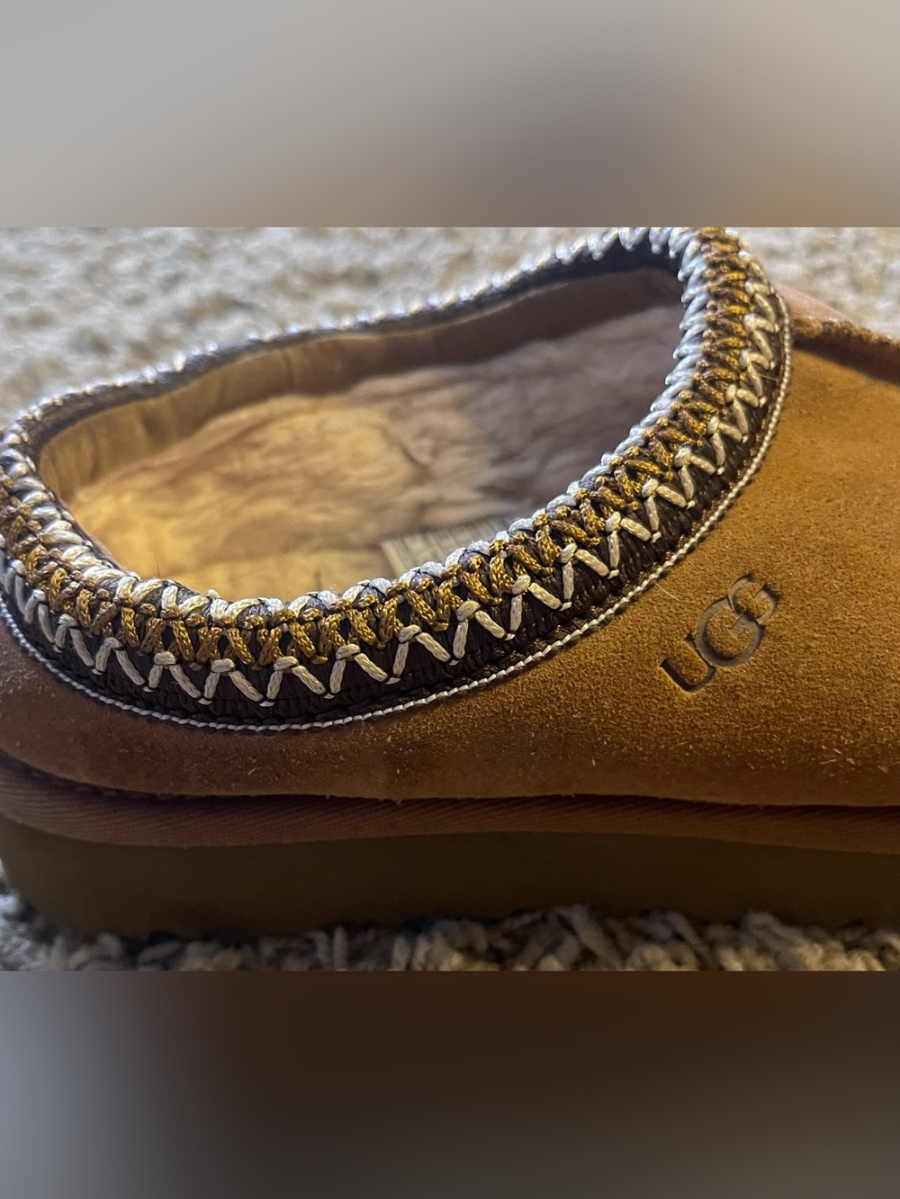 UGG Tasman Slippers – Women’s Size 6 – Chestnut – Style 5955 Slip On Sheepskin